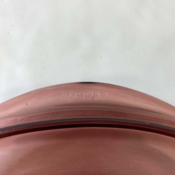 Pyrex Glass Replacement Lid Only Cranberry Vision Casserole Vintage 1.5 Quart - Picture 7 of 11